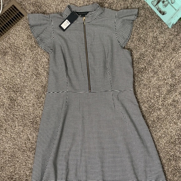 Rachel Zoe flutter sleeve a-line dress Sz 14 - Picture 4 of 12